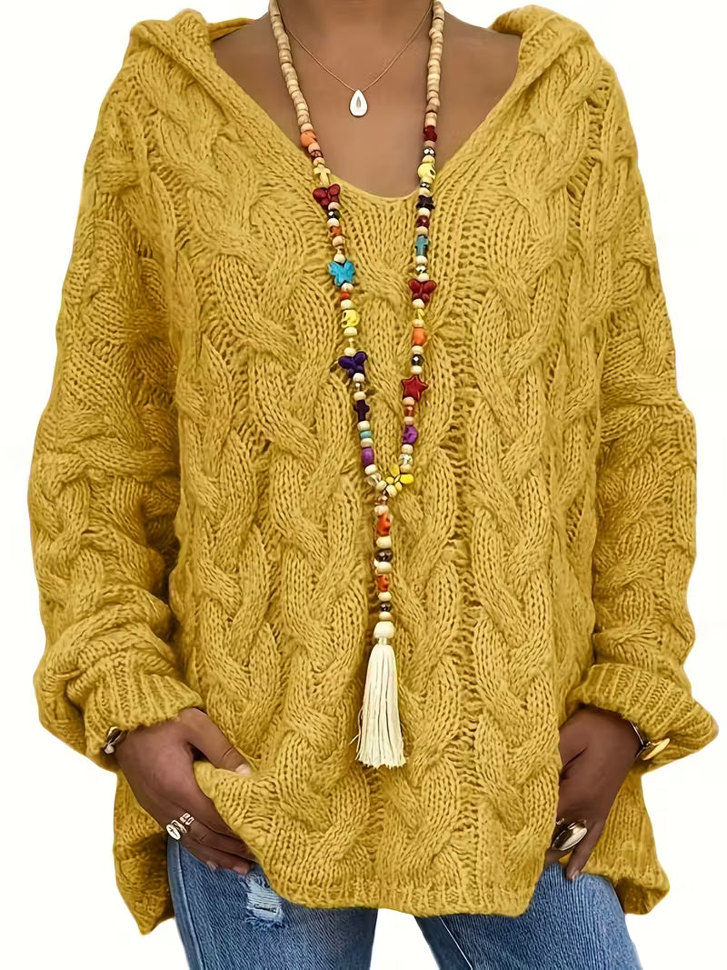Alvyna™ Cable Knit Hoodie