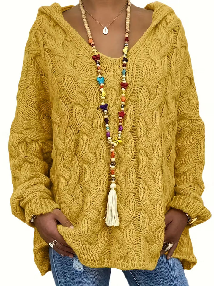 Alvyna™ Cable Knit Hoodie