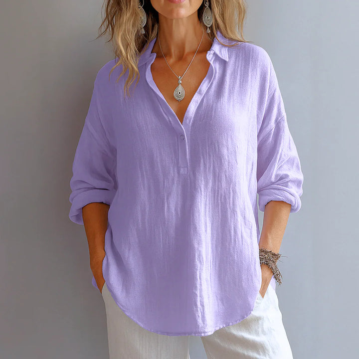 Avynna™ Relaxed Button Blouse