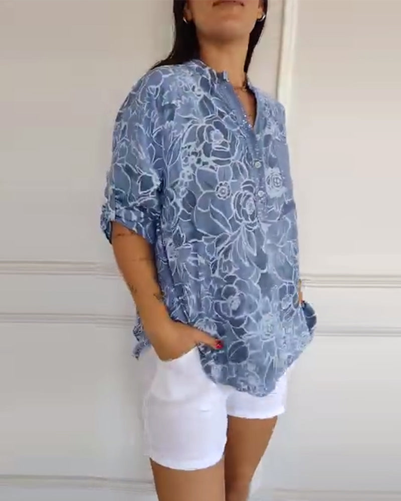 Floraya™ Floral Print Blouse