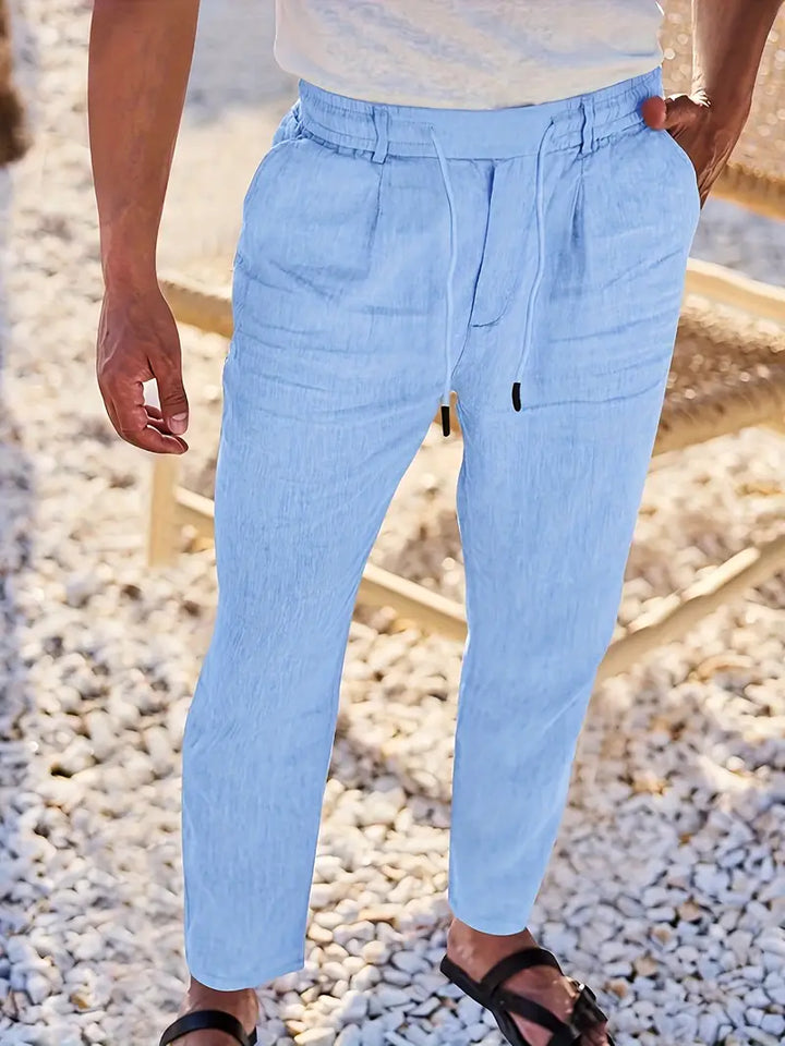 Soren™ – Coastal Linen Drawstring Pants