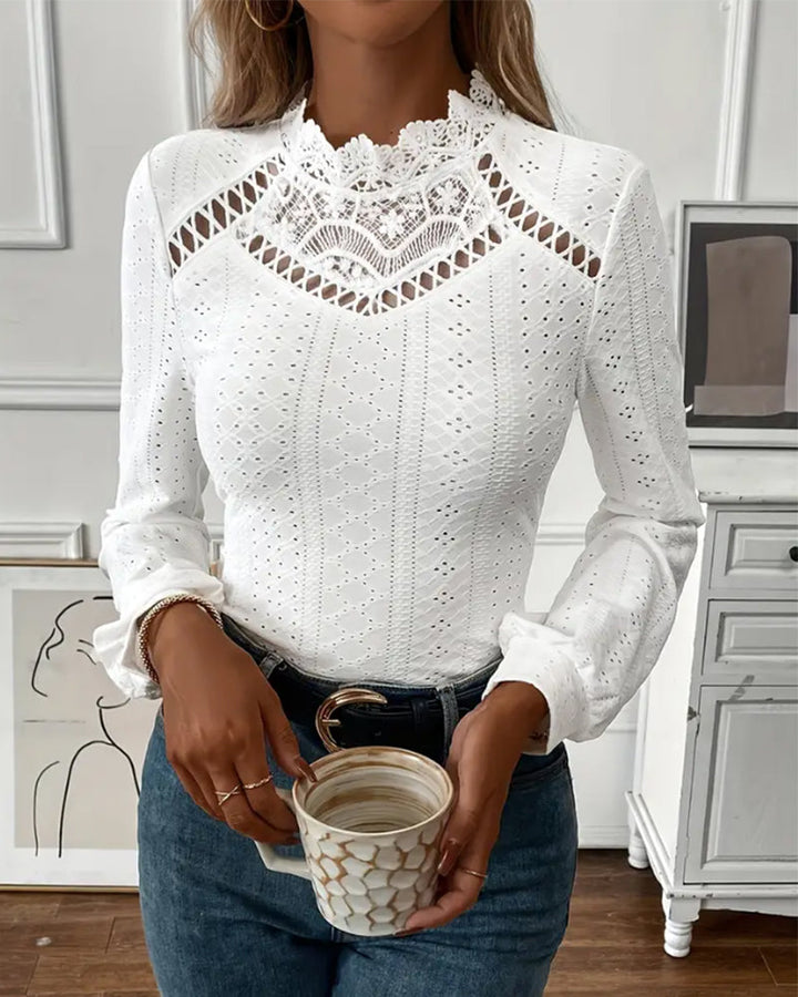 Elavine™ Classic Lace Long Sleeve Top