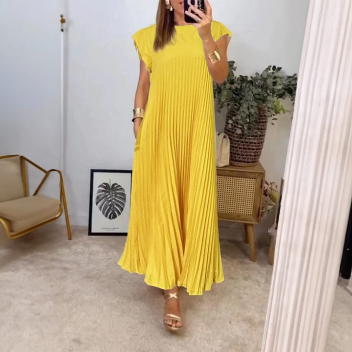 Melvaya™ Pleated Midi Dress