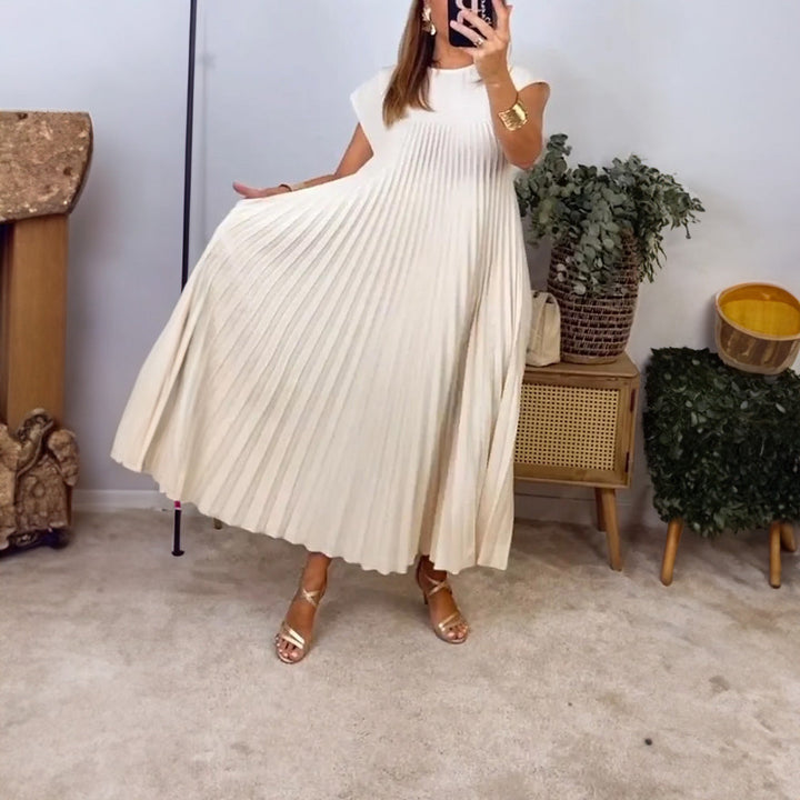 Melvaya™ Pleated Midi Dress