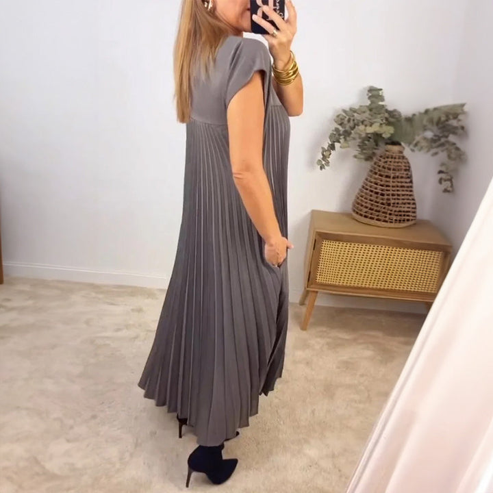 Melvaya™ Pleated Midi Dress
