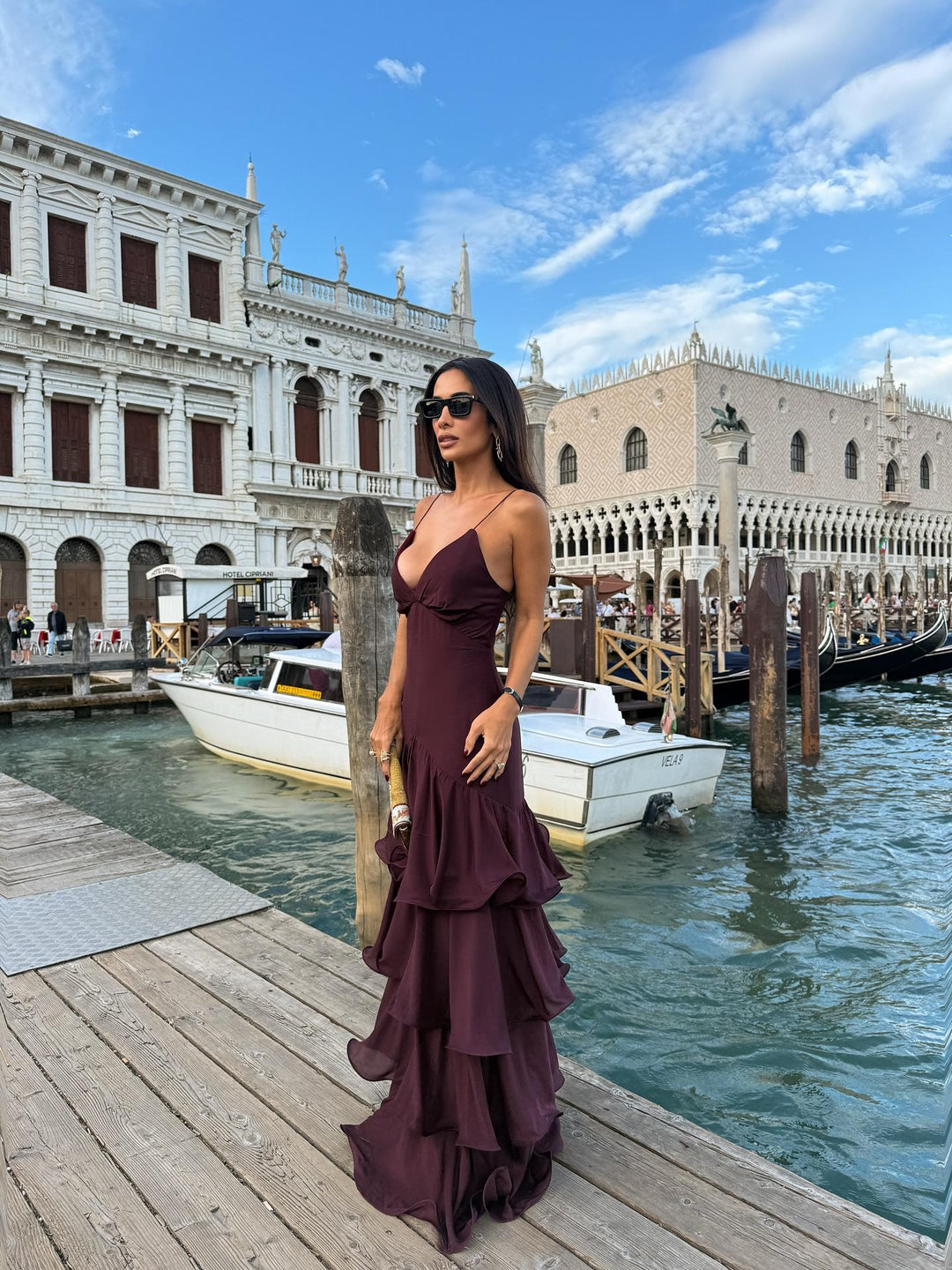 Seravine™ Elegant Ruffle Maxi Dress