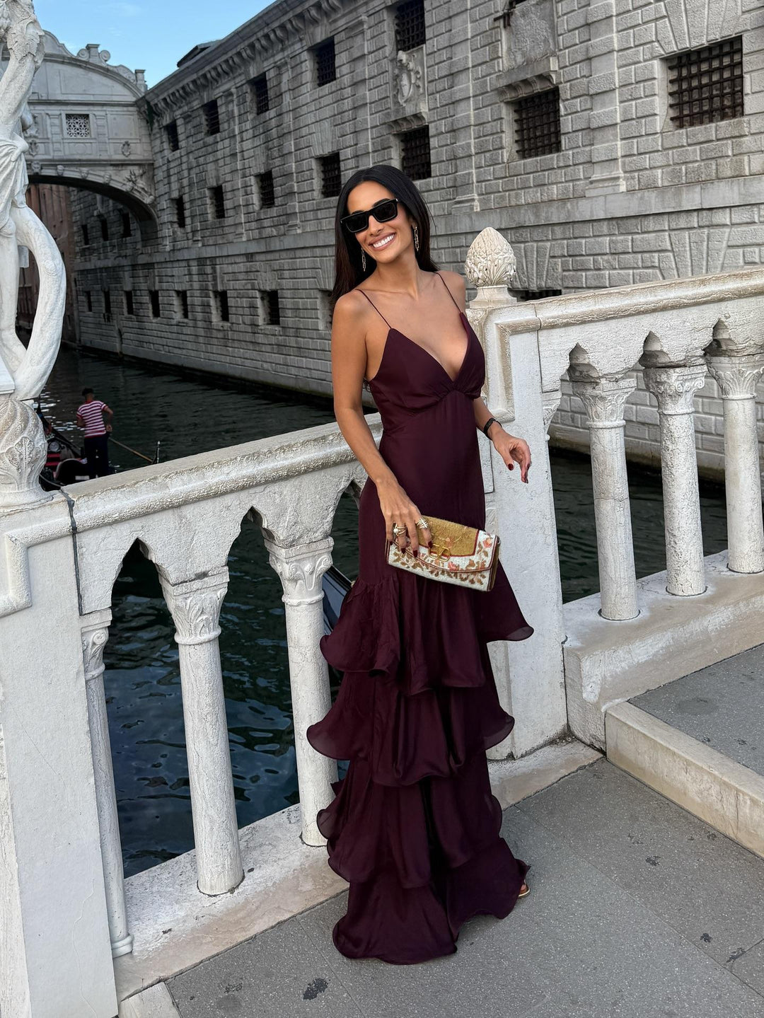 Seravine™ Elegant Ruffle Maxi Dress