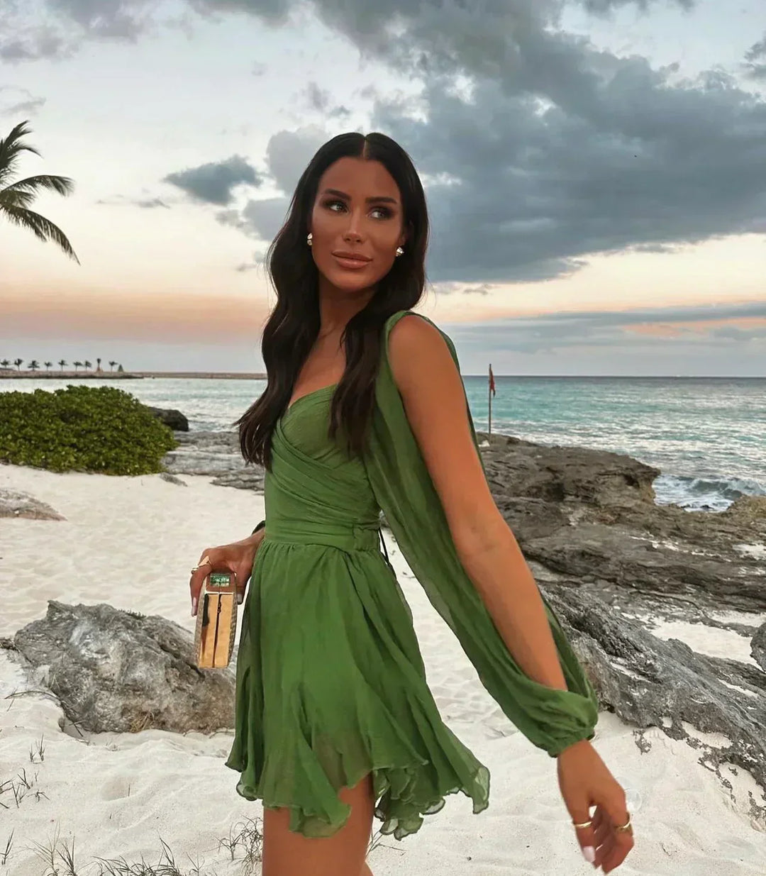 Avrielle™ Chiffon Mini Dress