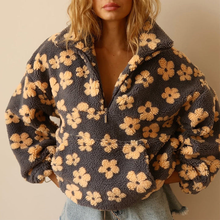 Lunelle™ Floral Fleece Pullover