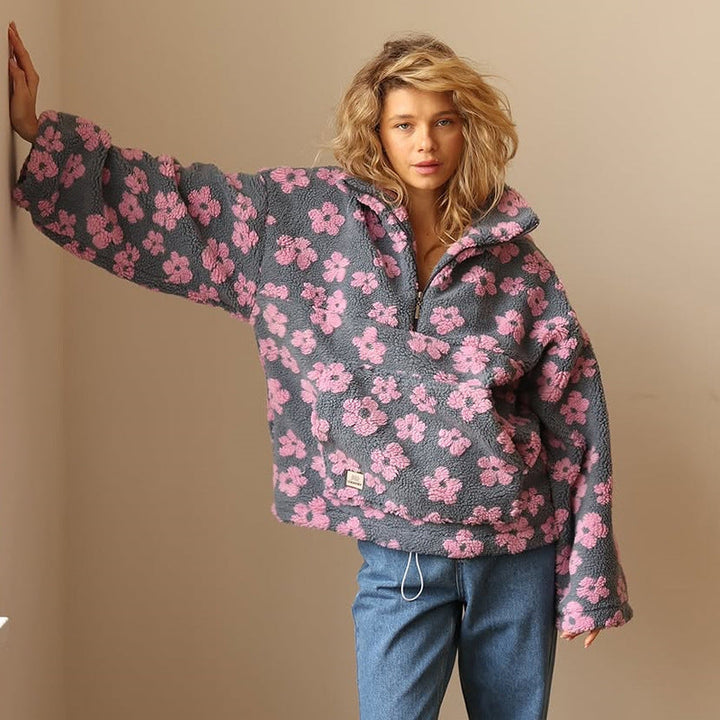 Lunelle™ Floral Fleece Pullover