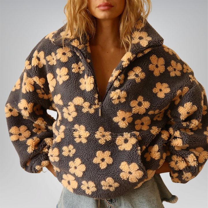 Lunelle™ Floral Fleece Pullover