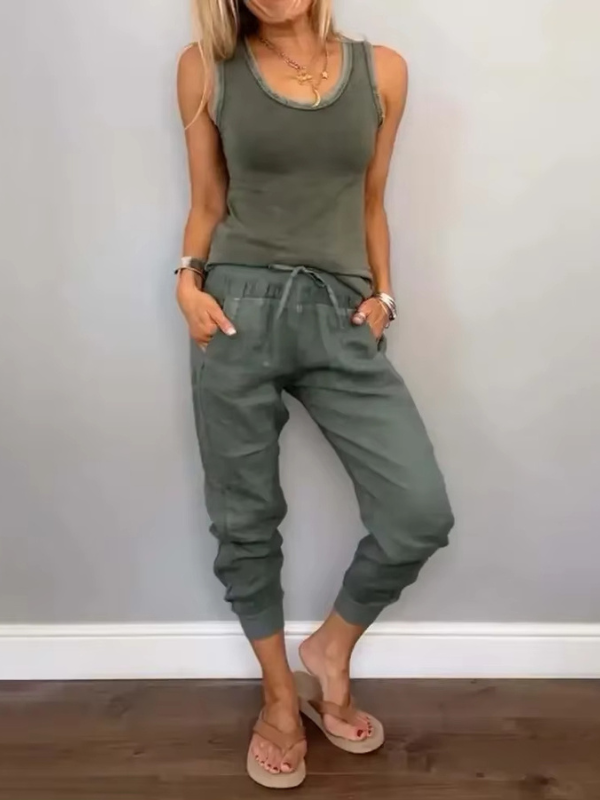 Layla™ – Cotton Tank & Jogger Set