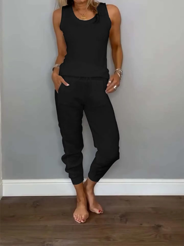Layla™ – Cotton Tank & Jogger Set