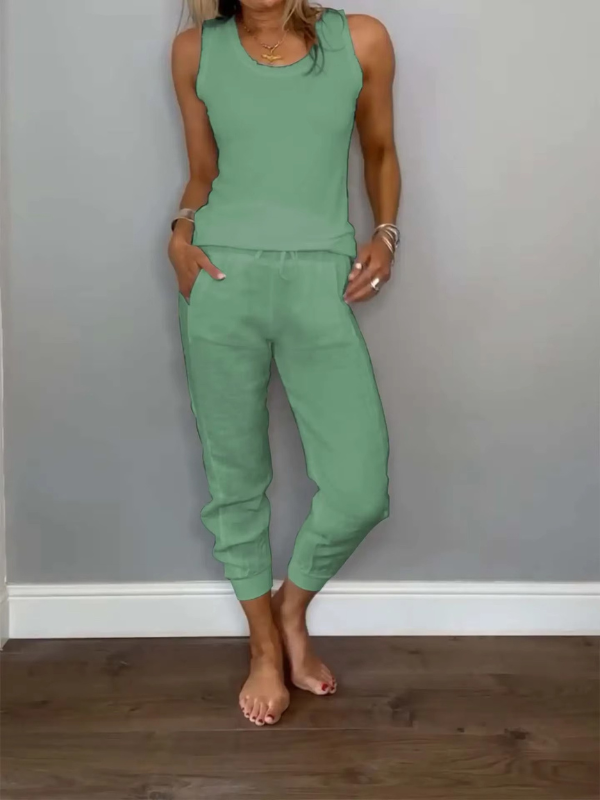 Layla™ – Cotton Tank & Jogger Set