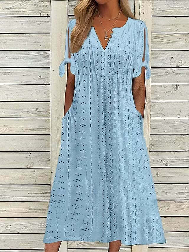Amarelle™ Eyelet Midi Dress