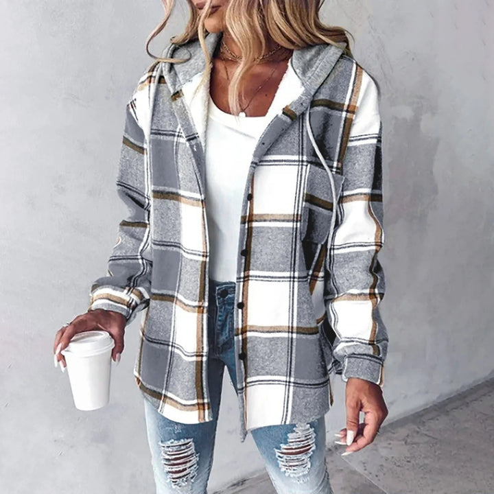 Kavina™ Plaid Hoodie Jacket