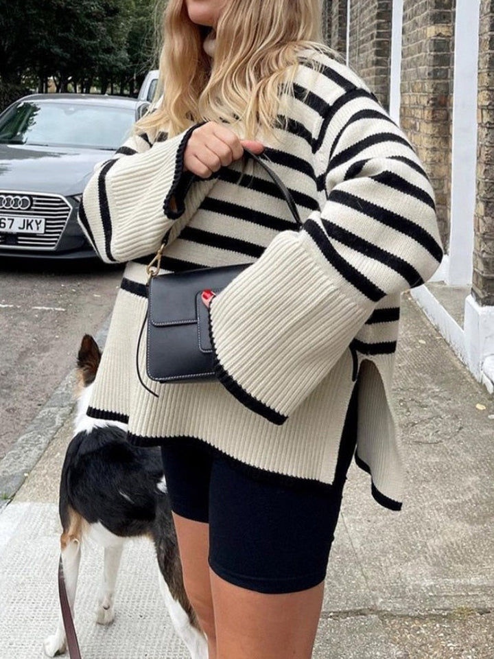 Marceri™ Striped Knit Sweater