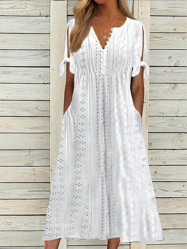 Amarelle™ Eyelet Midi Dress