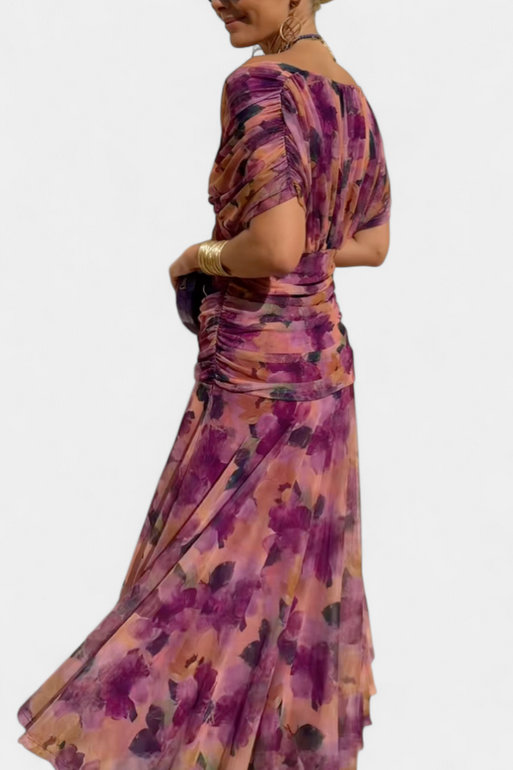 Elarine™ Off-Shoulder Midi Dress