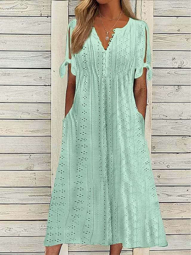 Amarelle™ Eyelet Midi Dress