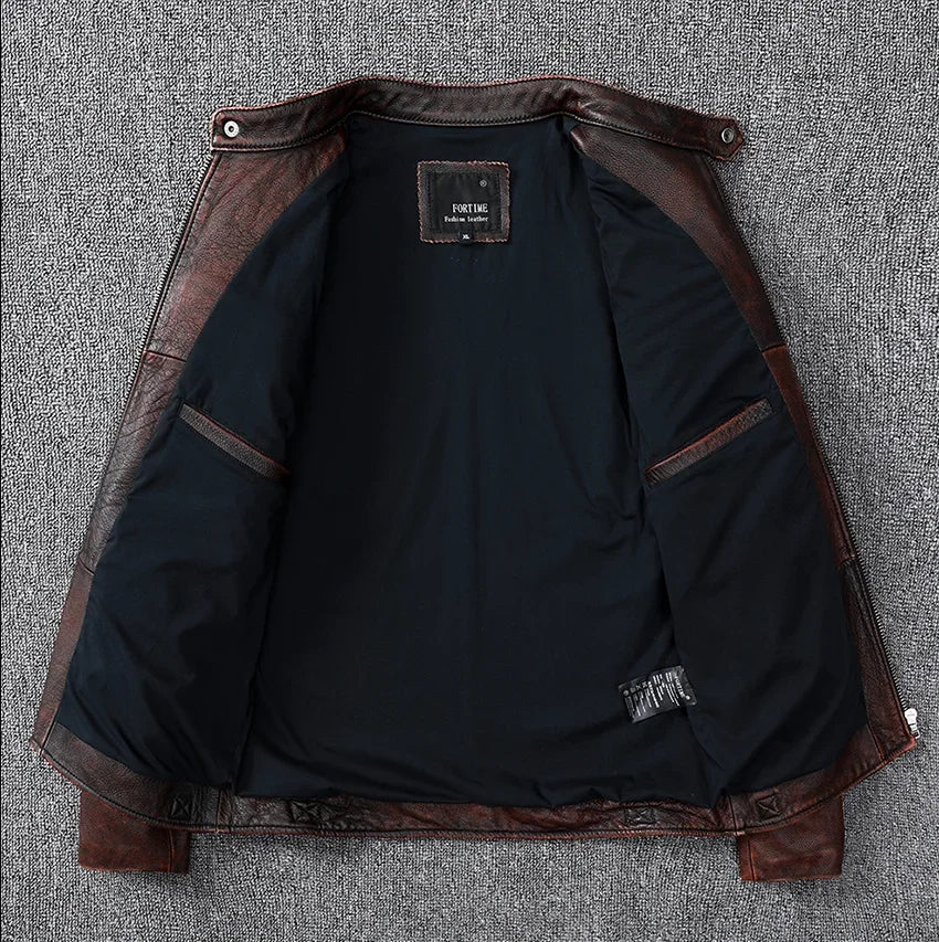 Ravence™ Classic Leather Jacket