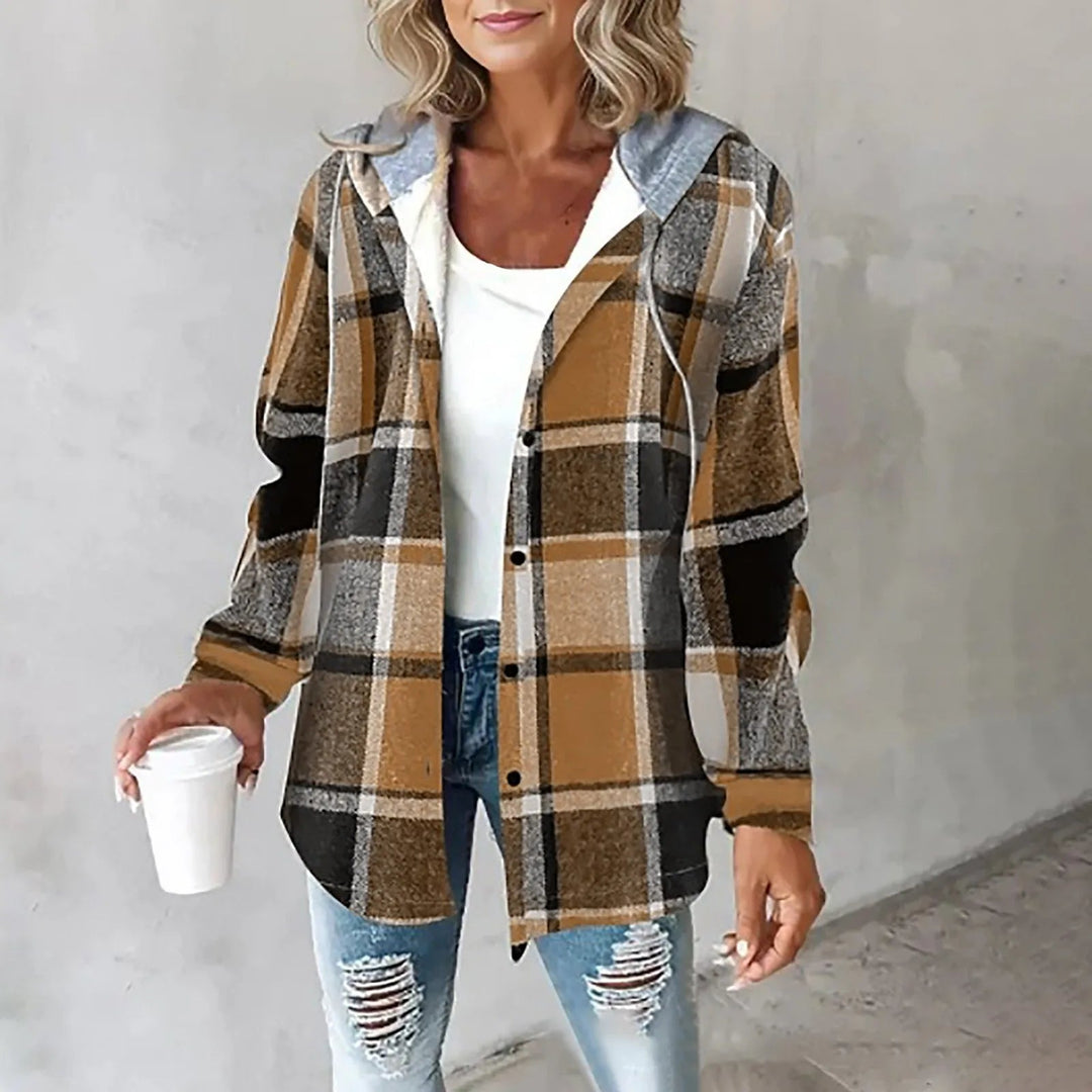 Kavina™ Plaid Hoodie Jacket