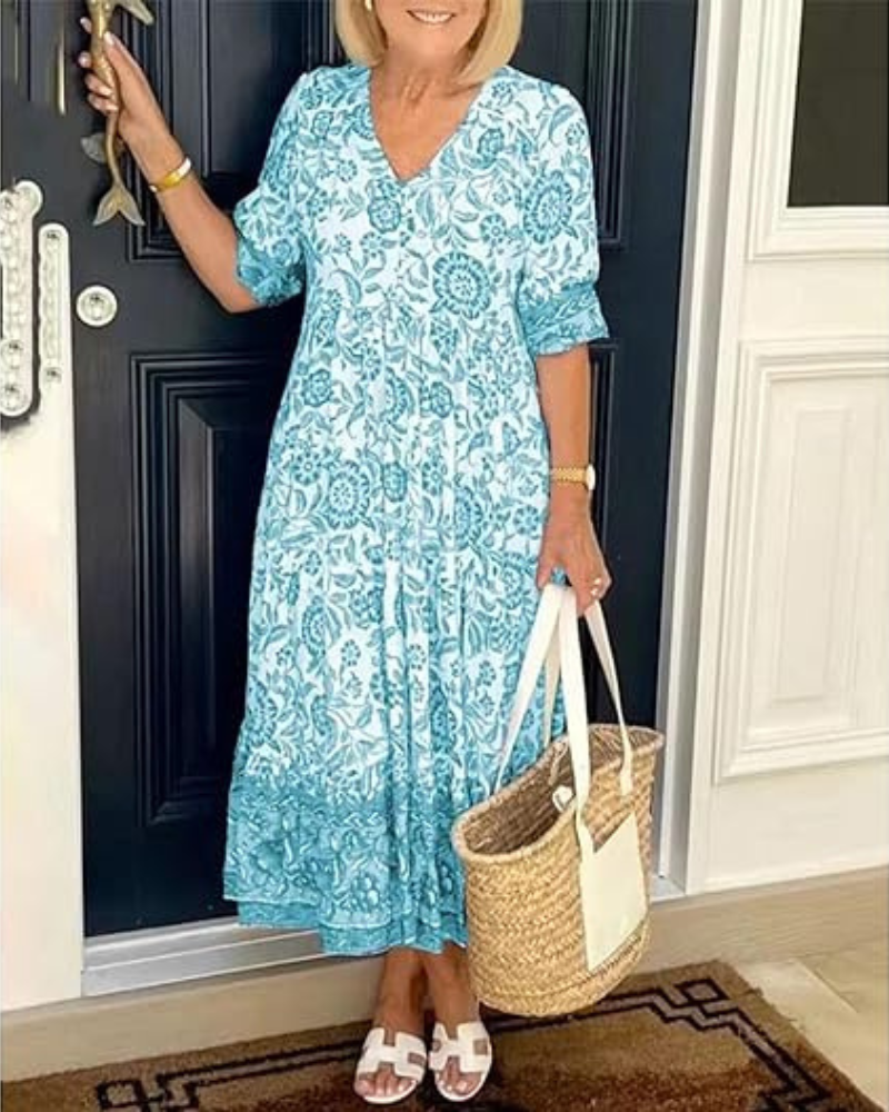 Florivelle™ Floral Midi Dress