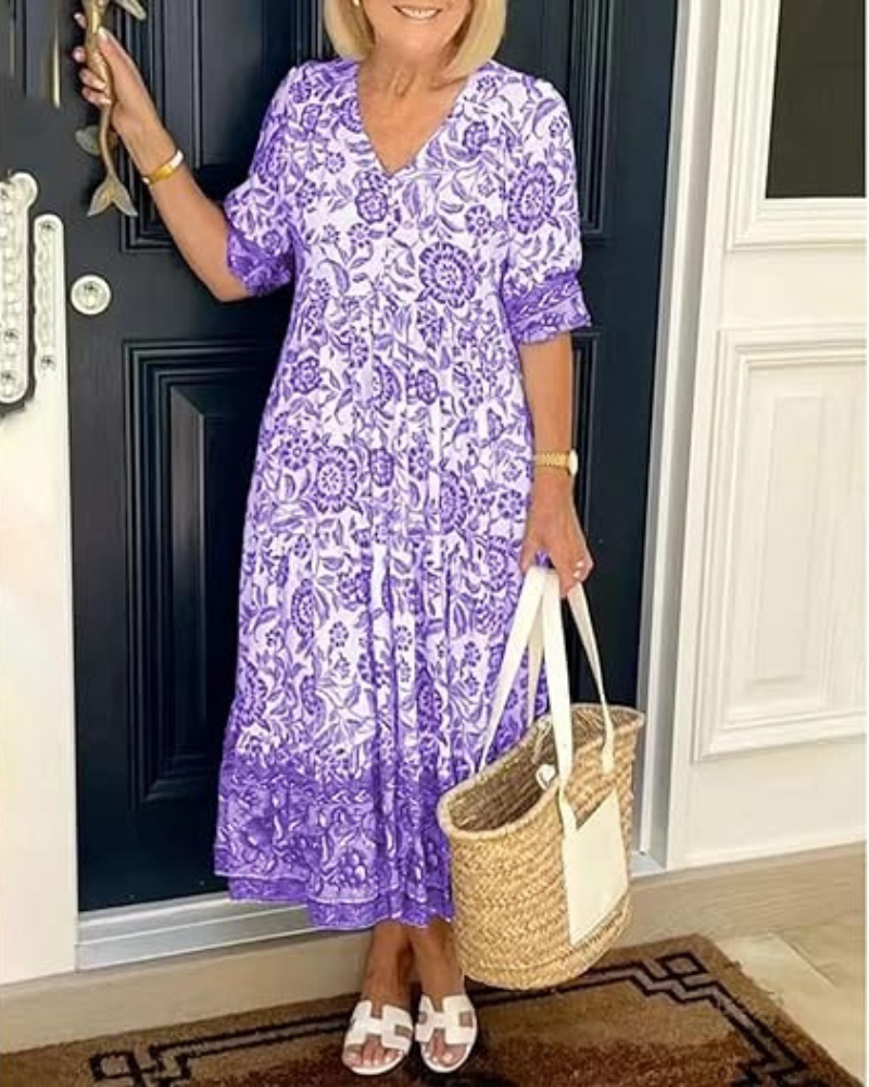 Florivelle™ Floral Midi Dress