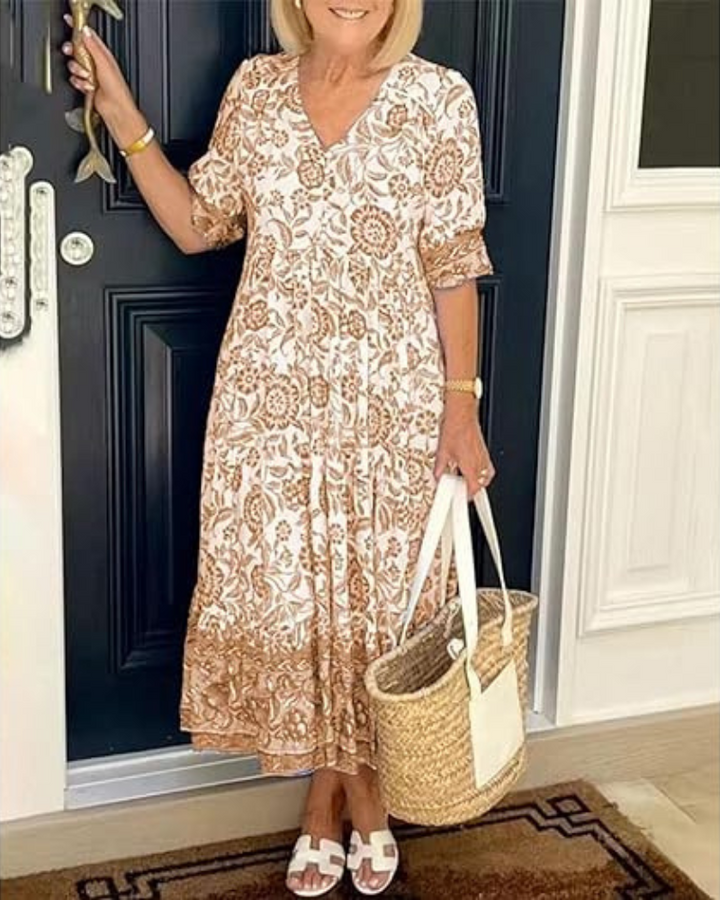 Florivelle™ Floral Midi Dress