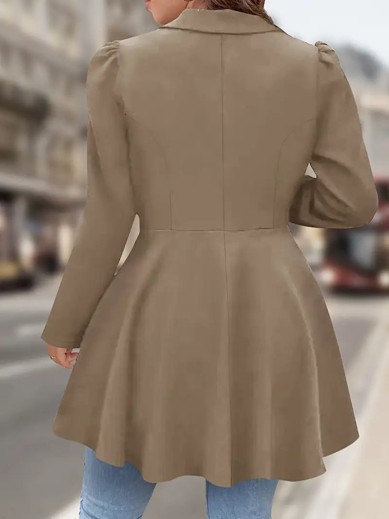 Varelia™ Elegant Long Sleeve Blazer With Single Button