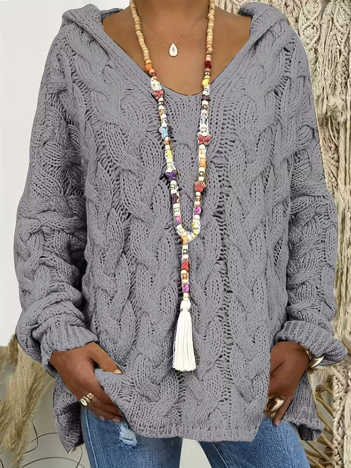 Alvyna™ Cable Knit Hoodie