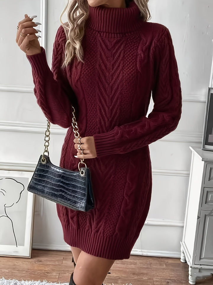 Marelyn™ Knit Turtleneck Dress
