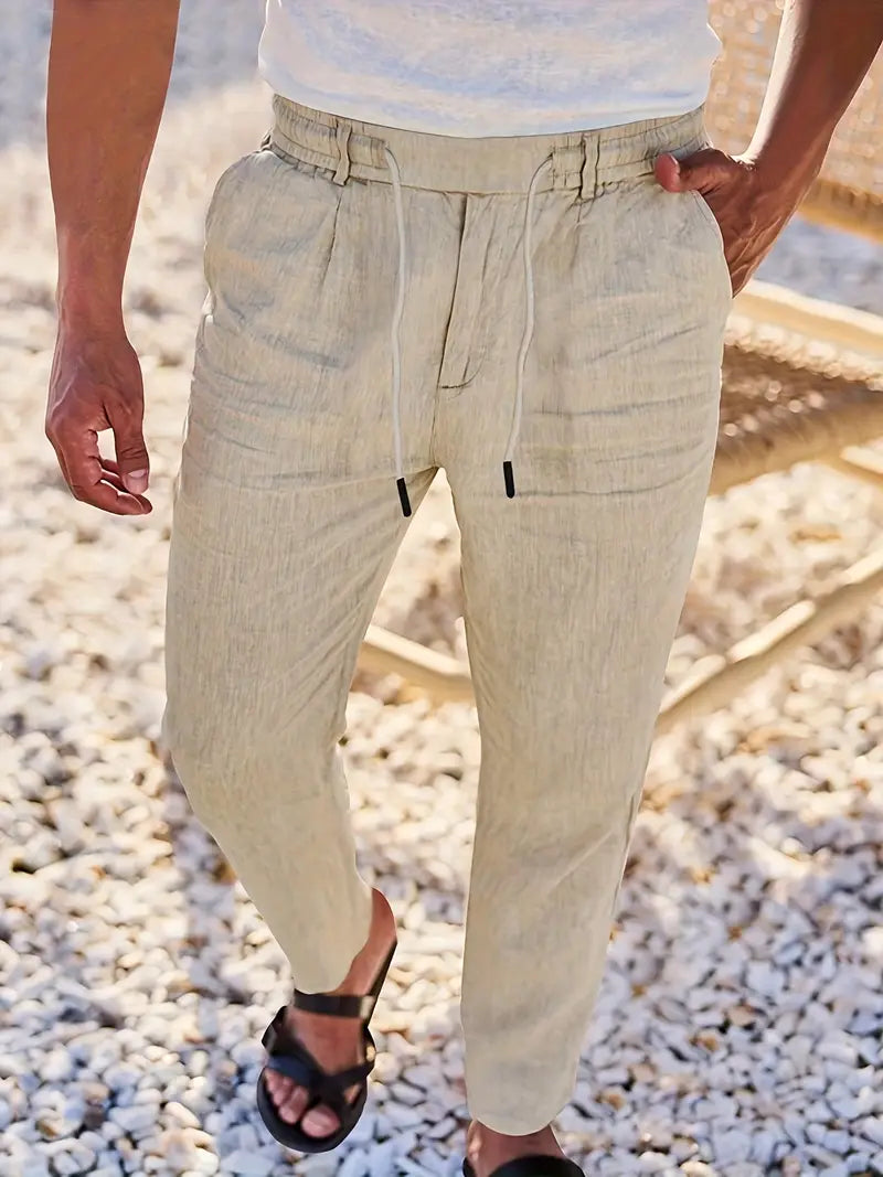 Soren™ – Coastal Linen Drawstring Pants