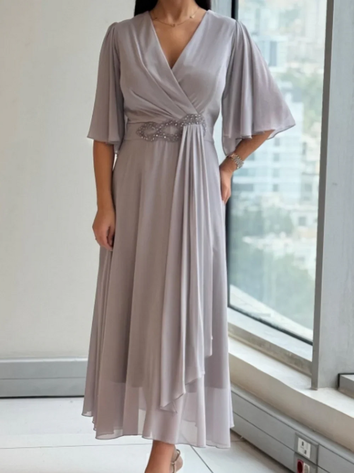 Liriana™ Elegant Midi Dress