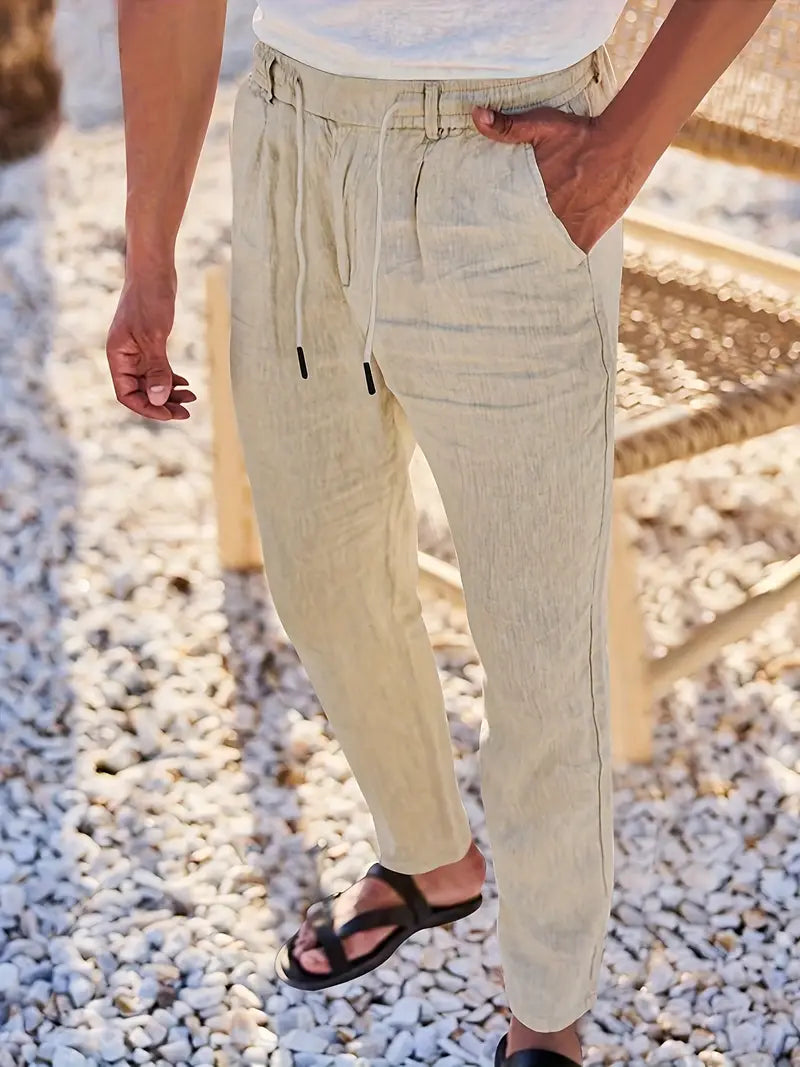 Soren™ – Coastal Linen Drawstring Pants