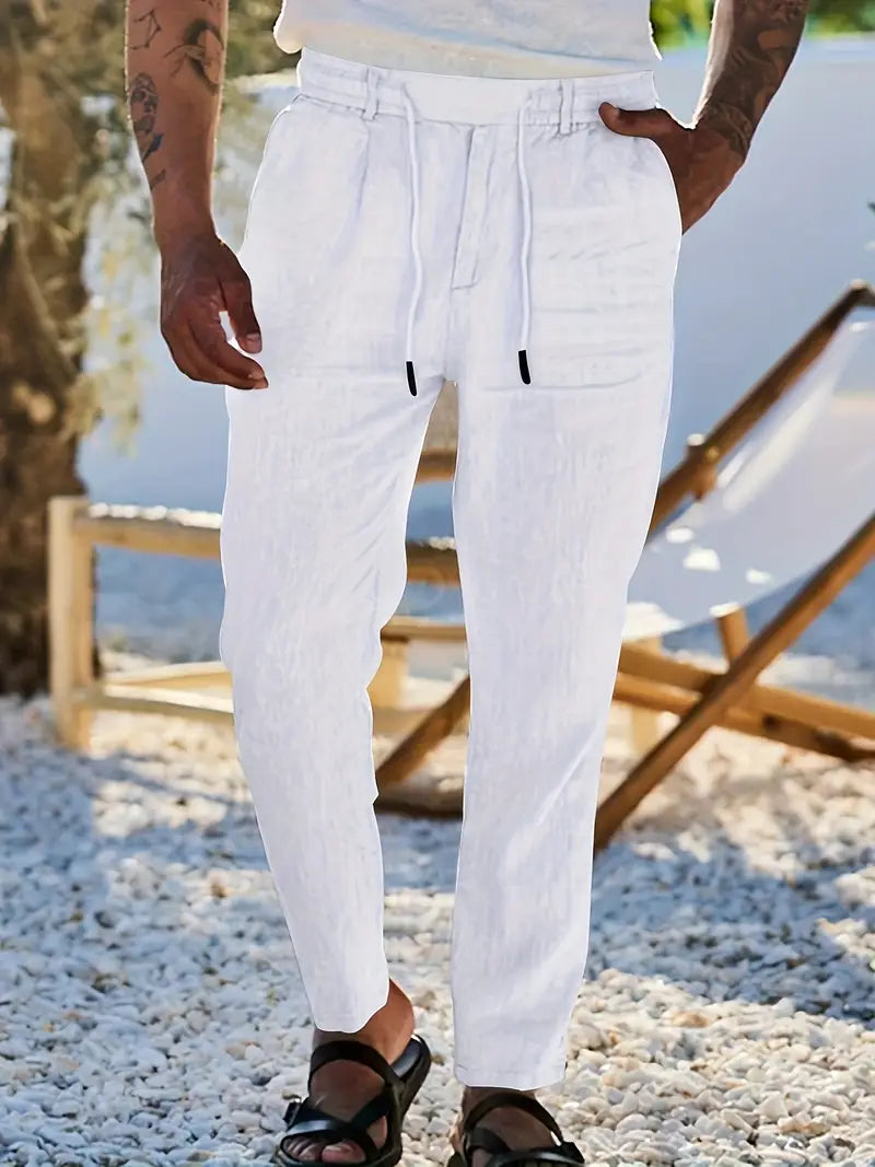 Soren™ – Coastal Linen Drawstring Pants