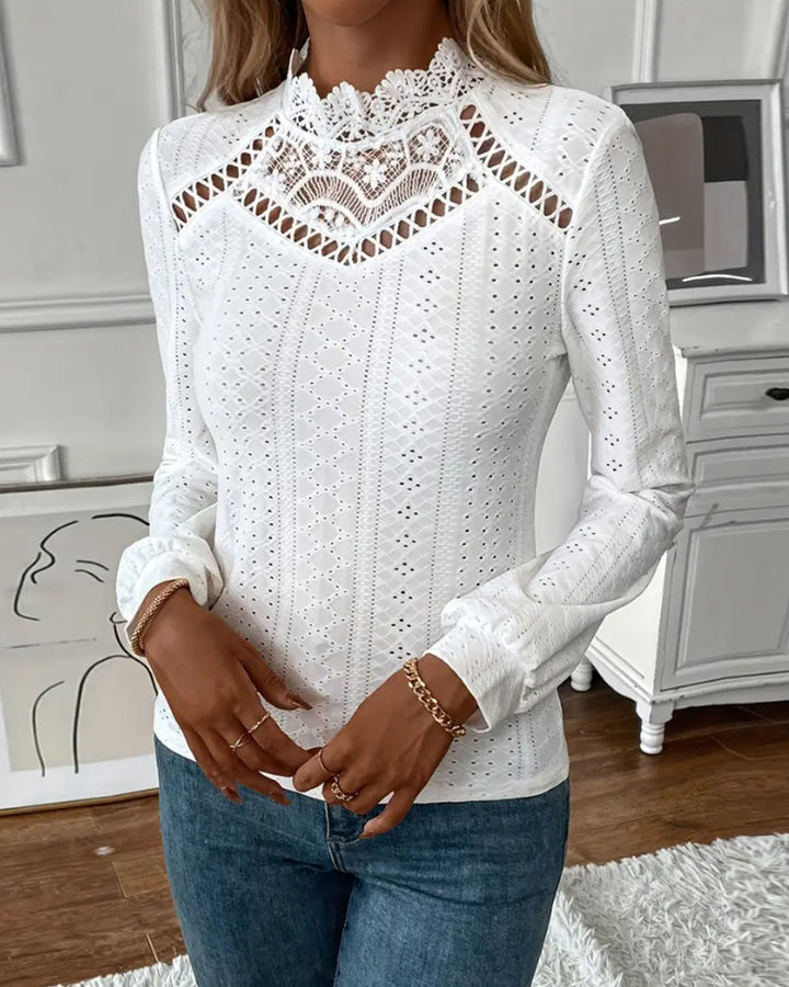 Elavine™ Classic Lace Long Sleeve Top