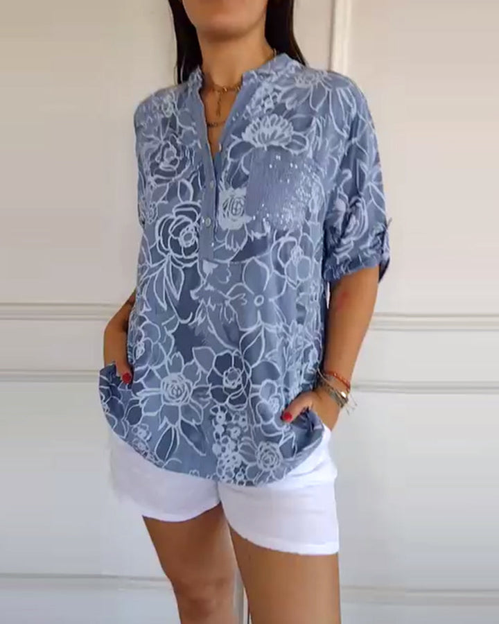 Floraya™ Floral Print Blouse