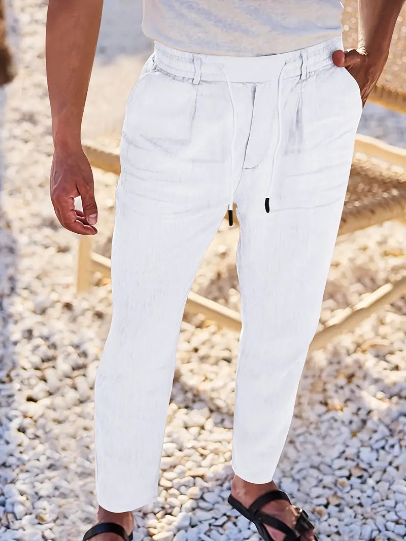 Soren™ – Coastal Linen Drawstring Pants