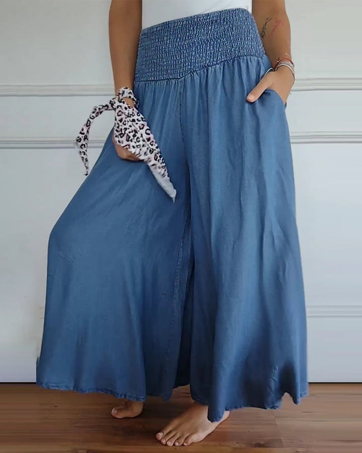 Zara™ – Smocked Waist Flow Pants