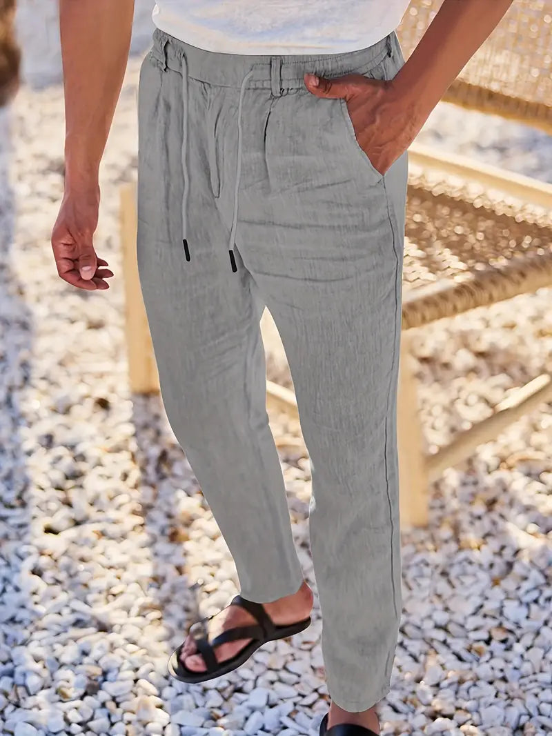 Soren™ – Coastal Linen Drawstring Pants