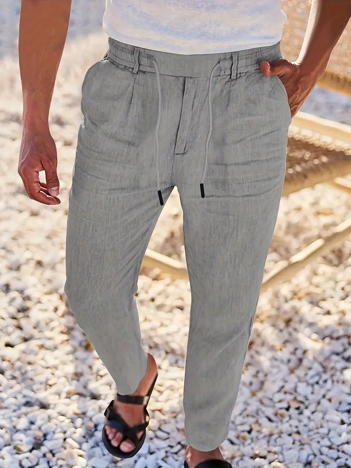 Soren™ – Coastal Linen Drawstring Pants