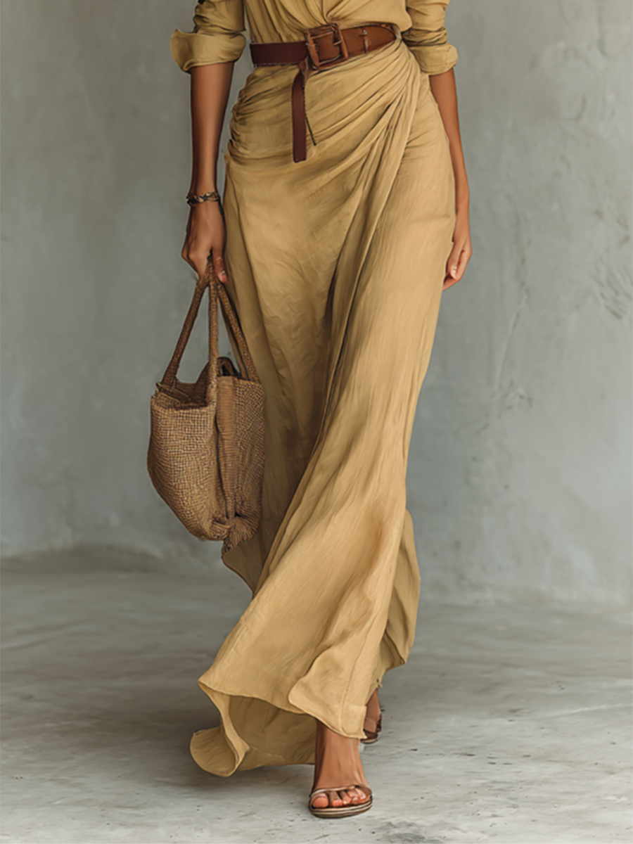 Orselle™ Belted Maxi Dress