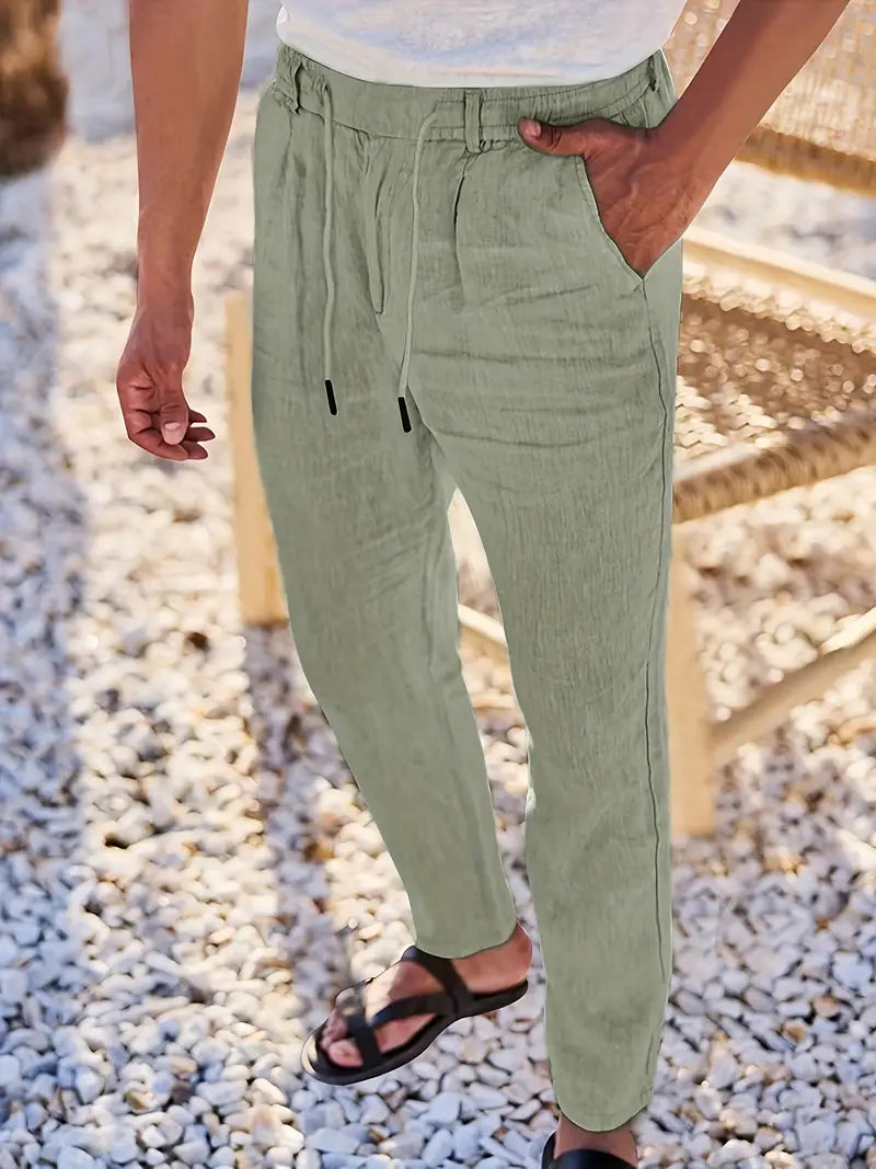 Soren™ – Coastal Linen Drawstring Pants