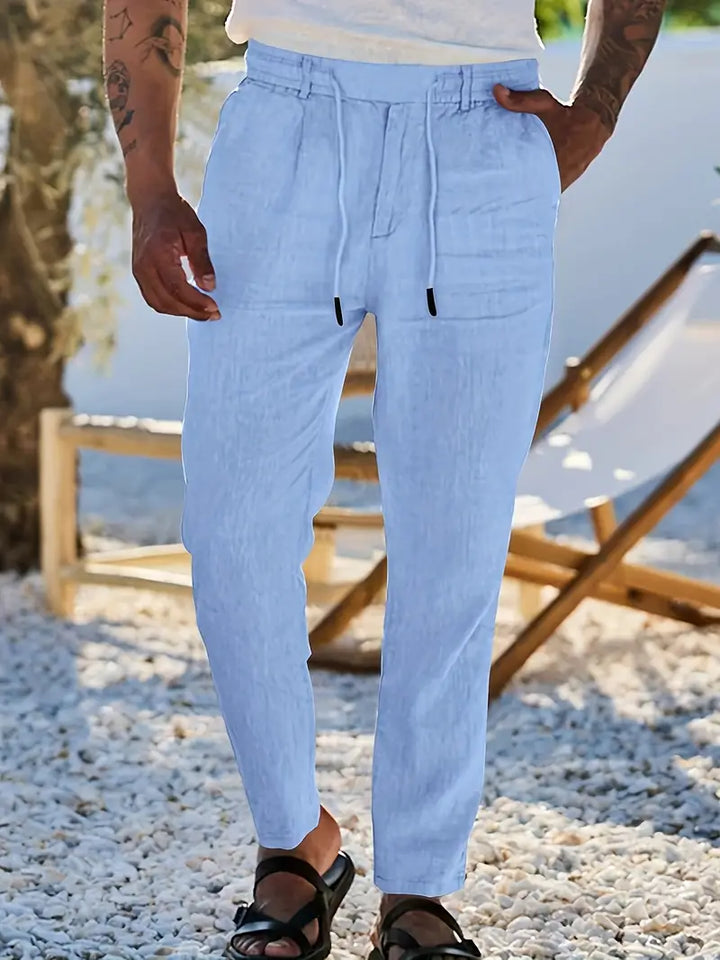Soren™ – Coastal Linen Drawstring Pants