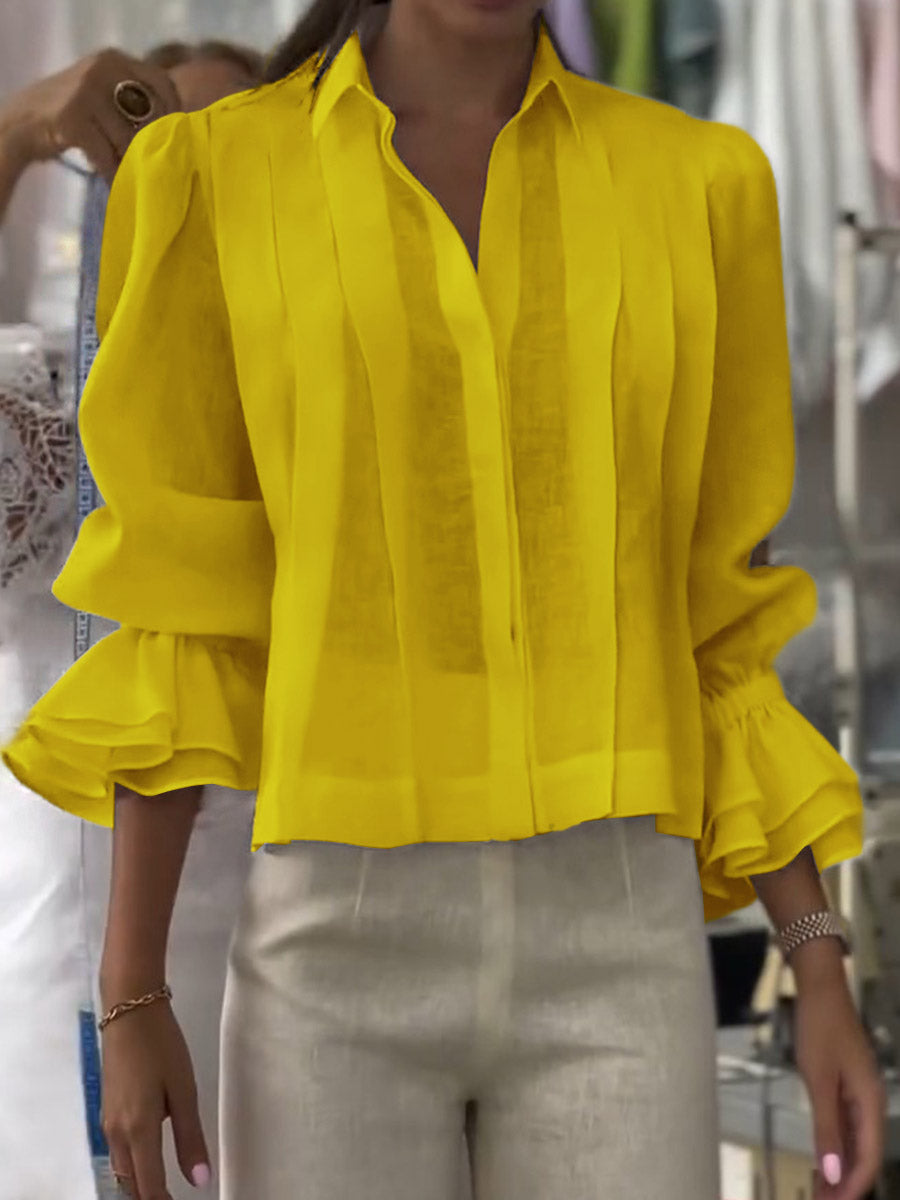 Elanora™ Ruffle Sleeve Blouse