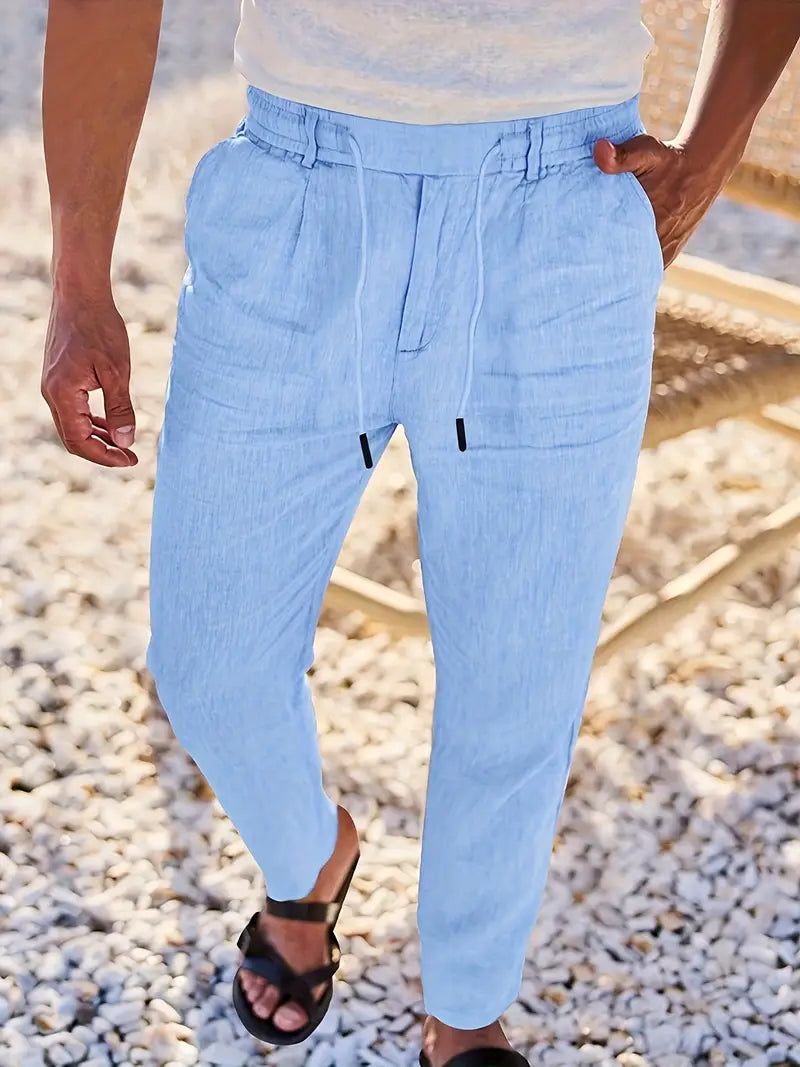 Soren™ – Coastal Linen Drawstring Pants