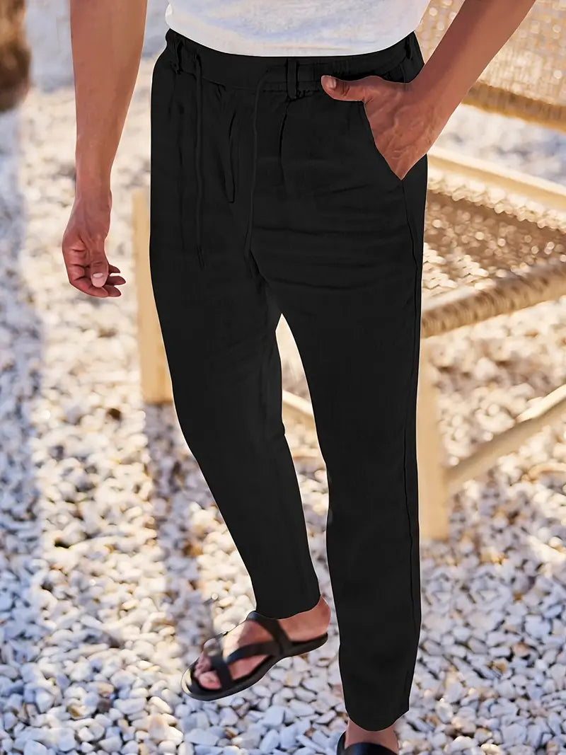 Soren™ – Coastal Linen Drawstring Pants