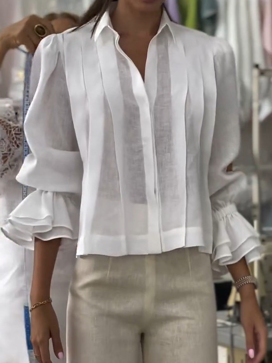Elanora™ Ruffle Sleeve Blouse