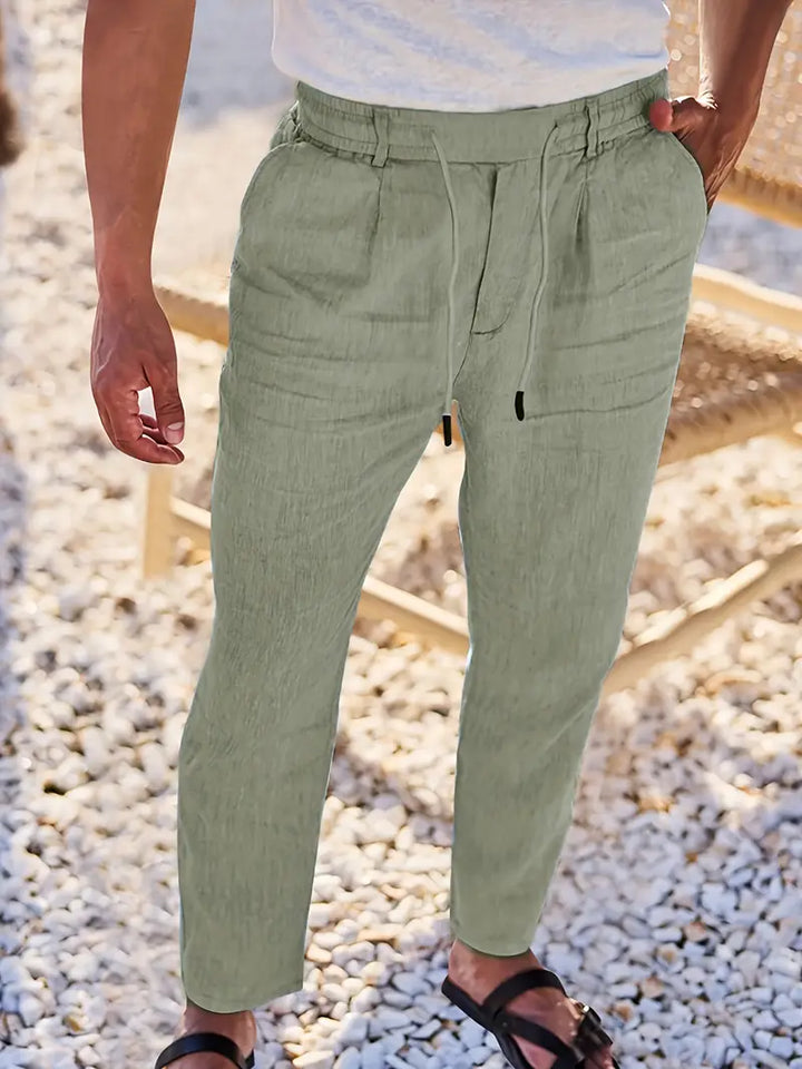 Soren™ – Coastal Linen Drawstring Pants